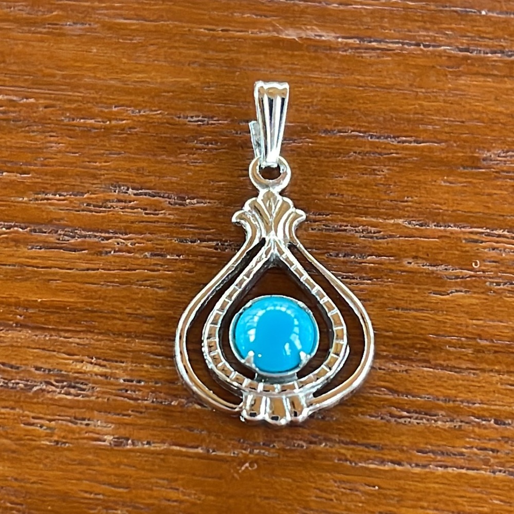 Turquoise & Sterling Pendant
